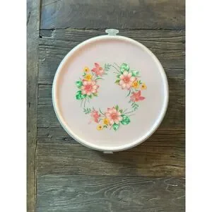 Dicky | Kitchen | Vintage Dicky Pink Plastic Cake Carrier Covered Cake